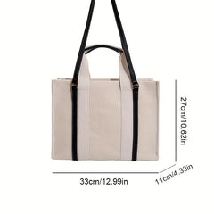 Colorblock Tote Square Bag Shoulder Bag Satchel Bag