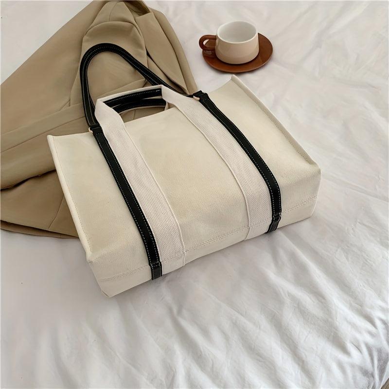 Colorblock Tote Square Bag Shoulder Bag Satchel Bag