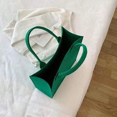 Letter Graphic Fett Handbag Solid Shopping Bag Gift Tote Bag