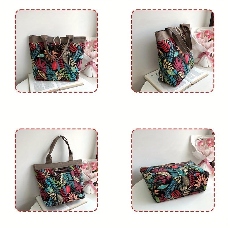 Stylish Tote Shoulder Bag Large Capacity Handbag For Shopping