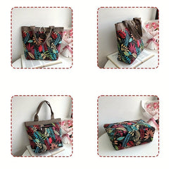 Stylish Tote Shoulder Bag Large Capacity Handbag For Shopping