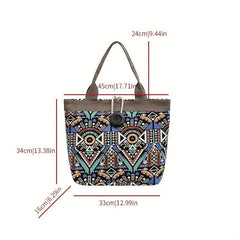 Stylish Tote Shoulder Bag Large Capacity Handbag For Shopping