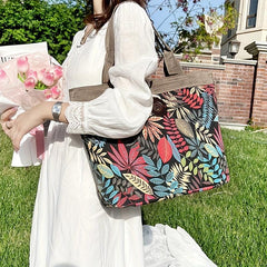 Stylish Tote Shoulder Bag Large Capacity Handbag For Shopping