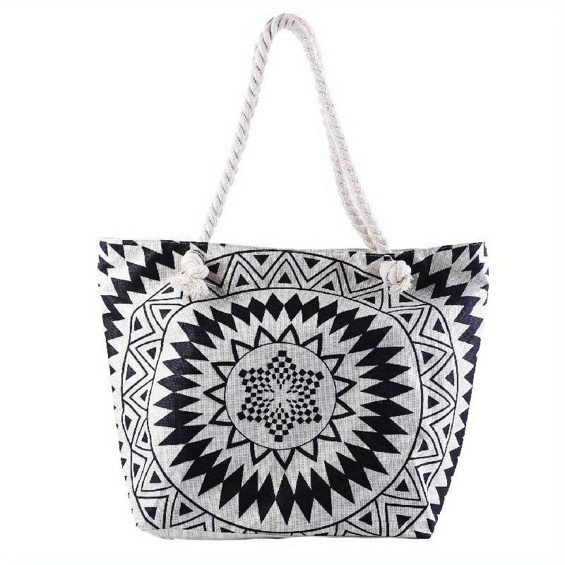 Canvas Summer Beach Bag Large Shoulder Travel Tote
