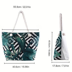 Canvas Summer Beach Bag Large Shoulder Travel Tote