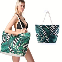Canvas Summer Beach Bag Large Shoulder Travel Tote