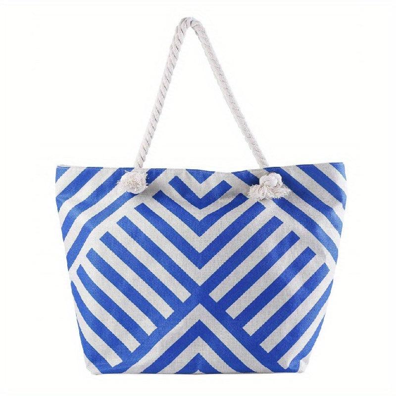 Canvas Summer Beach Bag Large Shoulder Travel Tote