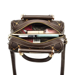Plaid Pattern Classic Shoulder Bag with Zipper Portable Handle