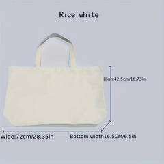 Canvas Reusable Shopping Bag Eco Friendly Grocery Bags Foldable Tote Bag