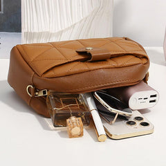 Quilted Shoulder Bag with Coin Purse
