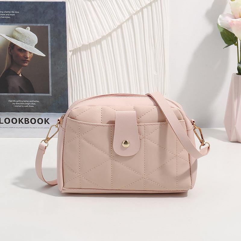 Quilted Shoulder Bag with Coin Purse
