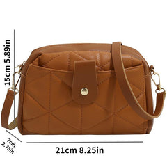 Quilted Shoulder Bag with Coin Purse
