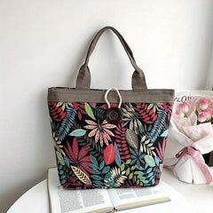 Vintage Geometric Pattern Tote Bag Women's Shoulder Bag