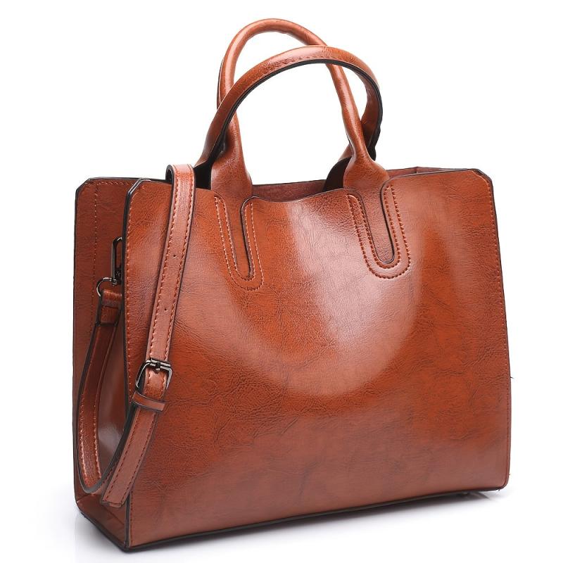 Large Capacity Shoulder Bag - Top Handle Satchel for Women