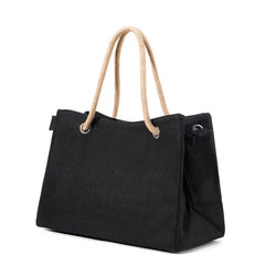 Large Capacity Zipper Tote Bag for Work & Shopping