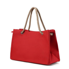 Large Capacity Zipper Tote Bag for Work & Shopping