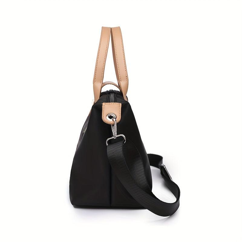 Cat Pattern Tote Bag Large Capacity Satchel Top Handle Dumpling Shoulder Bag