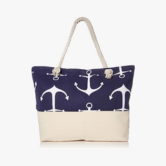 Stylish Tote Beach Bag Travel Storage Shoulder Bag Lightweight Canvas Print Bag