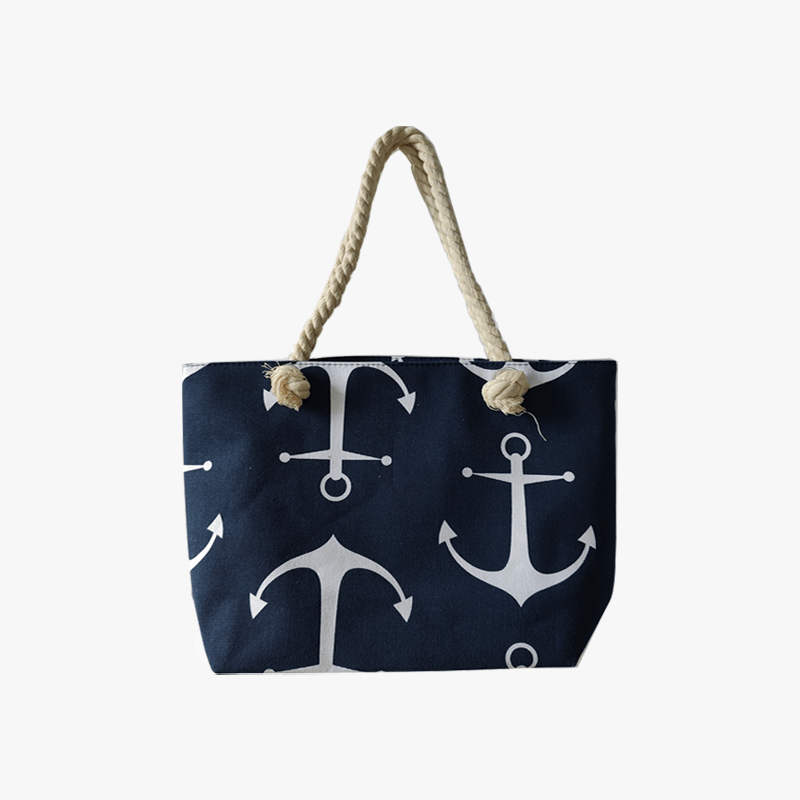 Stylish Tote Beach Bag Travel Storage Shoulder Bag Lightweight Canvas Print Bag