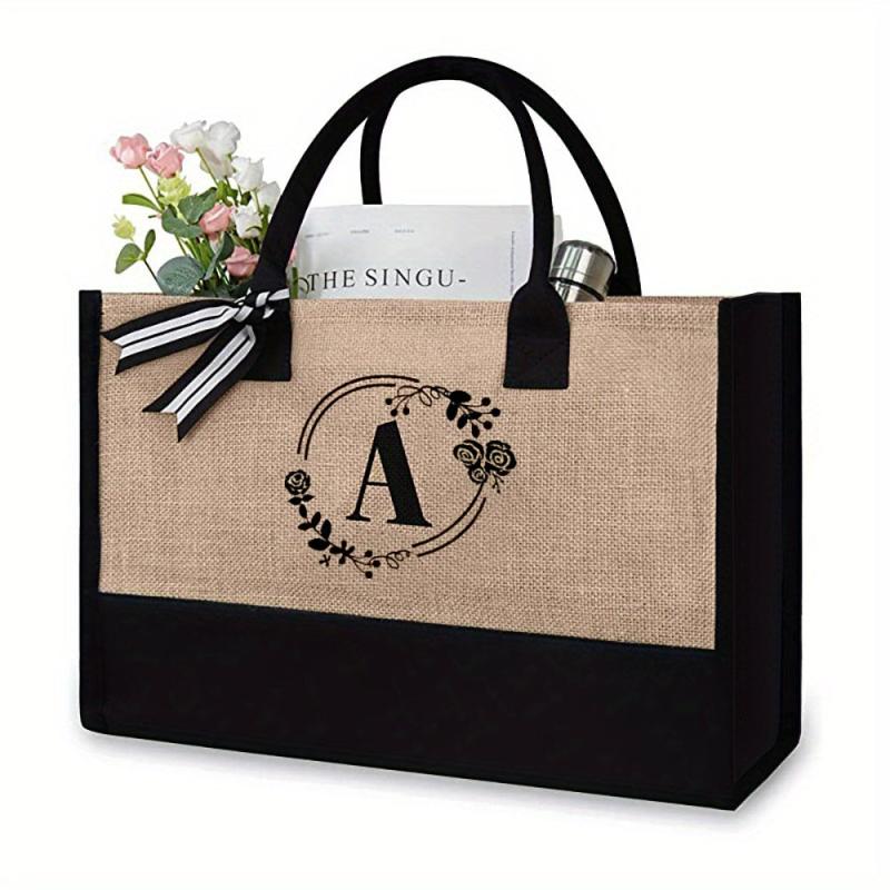 Large Capacity Canvas Satchel Tote Bag Lightweight Shoulder Bag