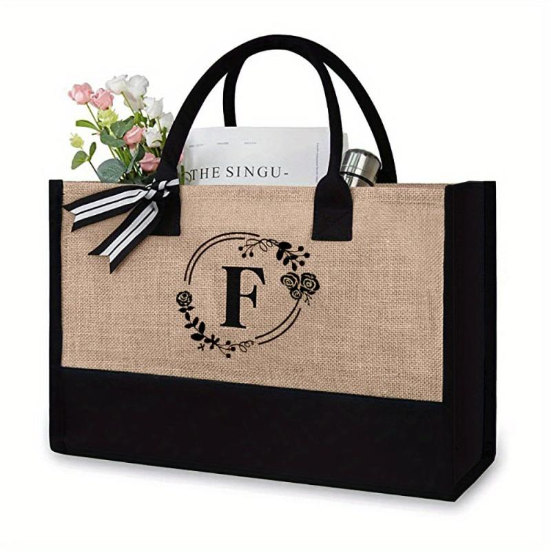 Large Capacity Canvas Satchel Tote Bag Lightweight Shoulder Bag
