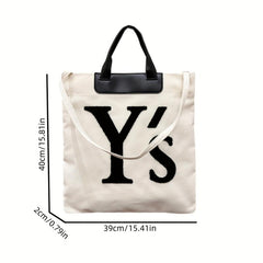 Large Capacity Canvas Tote Bag Durable Lightweight Shoulder Bag