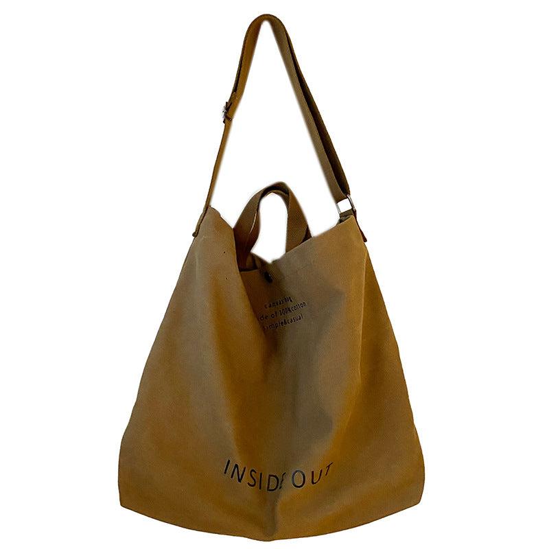 Large Capacity Shoulder Bag Letter Pattern Satchel Bag For School & Work
