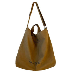 Large Capacity Shoulder Bag Letter Pattern Satchel Bag For School & Work