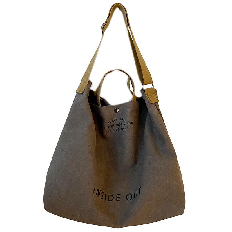 Large Capacity Shoulder Bag Letter Pattern Satchel Bag For School & Work
