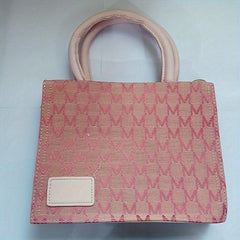Rabbit Pendant Shoulder Bag Wide Strap Handbag Tote Bag