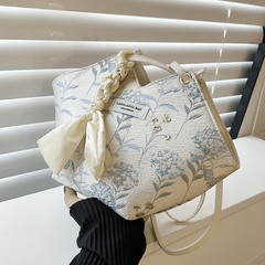 Floral Pattern Shoulder Bag All Match Tote Bag Niche Bag