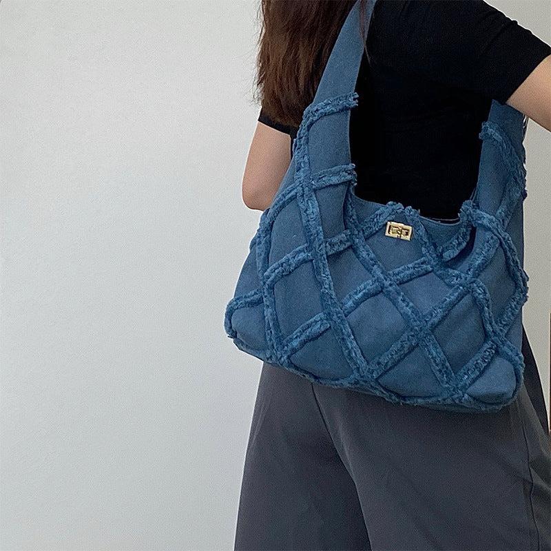Women's Underarm Bag Causal Hobo Shoulder Bag Turn Lock Armpit Bag