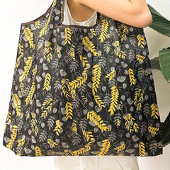 Printed Tote Bag Large Capacity Foldable Shopping Bag Eco Friendly Shoulder Bag