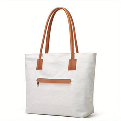 Women's Colorblock Tote Shoulder Bag Large Capacity Lightweight Bag