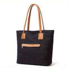 Women's Colorblock Tote Shoulder Bag Large Capacity Lightweight Bag