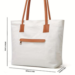 Women's Colorblock Tote Shoulder Bag Large Capacity Lightweight Bag