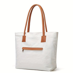 Women's Colorblock Tote Shoulder Bag Large Capacity Lightweight Bag