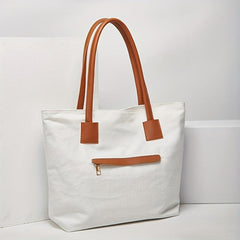 Women's Colorblock Tote Shoulder Bag Large Capacity Lightweight Bag