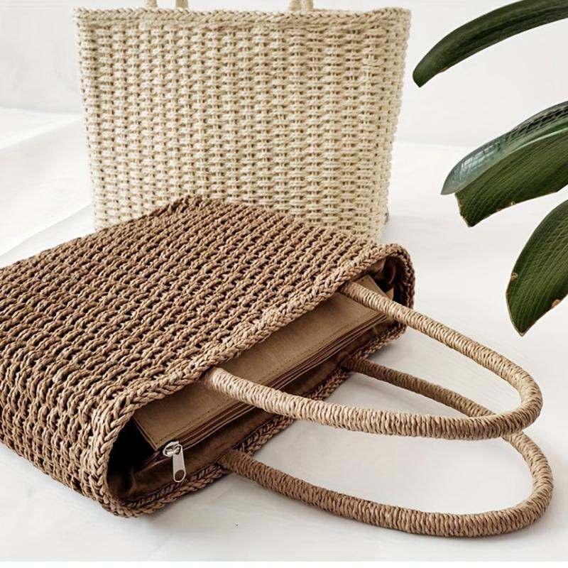 Large Rattan Woven Tote Bag Handbag for Women