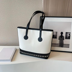 Large Capacity PU Leather Tote Bag Shoulder Bag