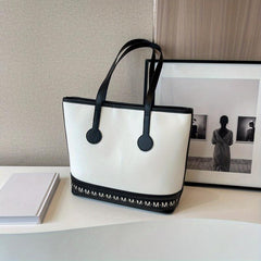 Large Capacity PU Leather Tote Bag Shoulder Bag