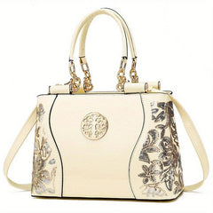 Sequins Flower Pattern Tote Bag Women's Handbag