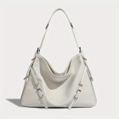Y2K Tote Bag Women PU Leather Shoulder Large Capacity Hobo Bag