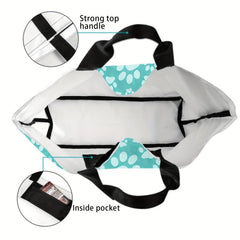 Animal Footprint Print Tote Bag Classic Shoulder Lightweight Shopping Bag