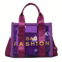 Transparent Tote Bag PVC Crossbody Handbag Purse