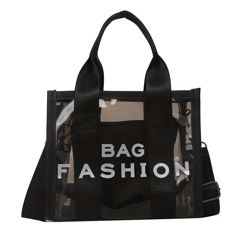 Transparent Tote Bag PVC Crossbody Handbag Purse