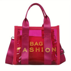 Transparent Tote Bag PVC Crossbody Handbag Purse