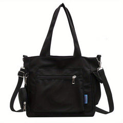 Vintage Vegan Crossbody Bag Large Capacity Tote Hobo Bag Women's Casual Handbag