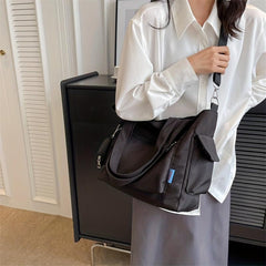 Vintage Vegan Crossbody Bag Large Capacity Tote Hobo Bag Women's Casual Handbag