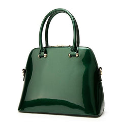 Solid Casual Tote Bag Double Handle Purse with Zipper
